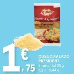 E.Leclerc Queijo ralado président promoção