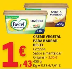 E.Leclerc Creme vegetal para barrar becel promoção