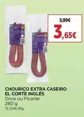 El Corte Inglés El corte inglés - chouriço extra caseiro promoção
