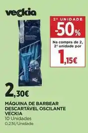 El Corte Inglés Veckia - máquina de barbear descartavel oscilante promoção
