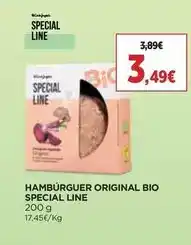 El Corte Inglés Special line - hambúrguer original bio promoção