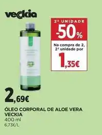 El Corte Inglés Veckia - óleo corporal de aloe vera promoção