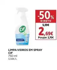 El Corte Inglés Cif - limpa-vidros spray promoção