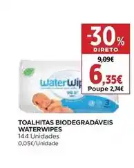El Corte Inglés Water wipes - toalhitas biodegradaveis promoção