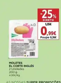 El Corte Inglés El corte inglés - moletes promoção
