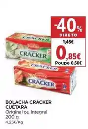 El Corte Inglés Cuétara - bolacha cracker promoção