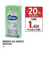 El Corte Inglés Shoyce - bebida de arroz promoção