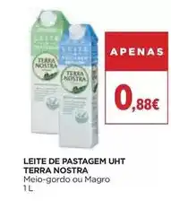 El Corte Inglés Terra nostra - leite de pastagem uht promoção
