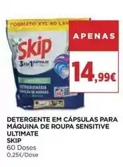 El Corte Inglés Skip - detergente em cápsulas para maquina de roupa sensitive ultimate promoção