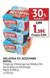 El Corte Inglés Royal - gelatina 0% açúcares promoção