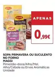El Corte Inglés Maggi - sopa primavera ou suculento no forno promoção