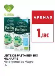 El Corte Inglés Milhafre - leite de pastagem bio promoção