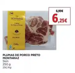 El Corte Inglés Montaraz - plumas de porco preto promoção