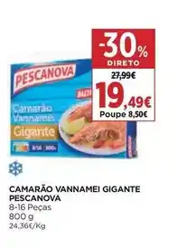 El Corte Inglés Pescanova - camarão vannamei gigante promoção
