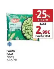 El Corte Inglés Iglo - favas promoção