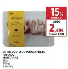 El Corte Inglés Montaraz - entrecosto de porco preto fatiado promoção
