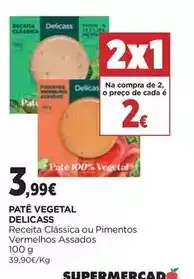 El Corte Inglés Delicass - patê vegetal promoção