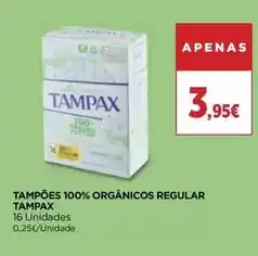 El Corte Inglés Tampax - tampões 100% orgânicos regular promoção