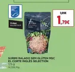 El Corte Inglés El corte inglés - surimi ralado sem gluten msc 125 g promoção