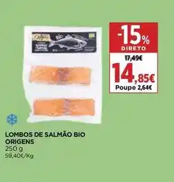 El Corte Inglés Origens - lombos de salmão bio promoção