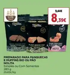 El Corte Inglés Nolita - preparado para panquecas e muffins bio ou pao promoção