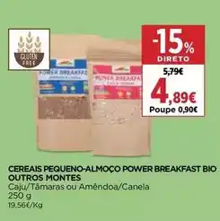 El Corte Inglés Outros montes - cereais pequeno-almoço power breakfast bio promoção