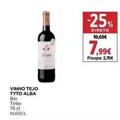 El Corte Inglés Tyto alba - vinho tejo promoção