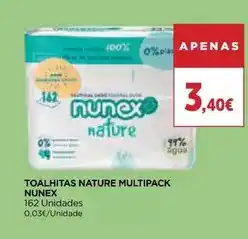 El Corte Inglés Nunex - toalhitas nature multipack promoção