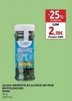 El Corte Inglés Wissi - algas aromaticas alface-do-mar em folhas bio promoção