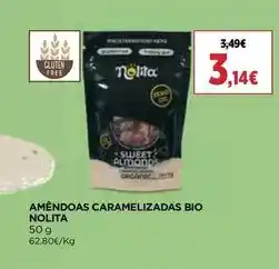 El Corte Inglés Nolita - amêndoas caramelizadas bio promoção
