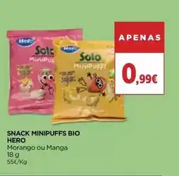 El Corte Inglés Hero - snack minipuffs bio promoção