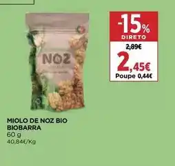 El Corte Inglés Biobarra - miolo de noz bio promoção