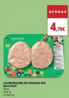 El Corte Inglés Biologic - hambúrguer de frango bio promoção