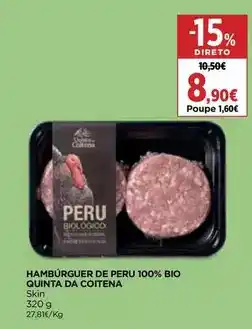 El Corte Inglés Quinta da coitena - hamburguer de peru 100% bio promoção