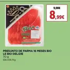 El Corte Inglés Le bio delizie - presunto de parma 16 meses bio promoção