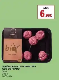 El Corte Inglés Geo do prado - almôndegas de bovino bio promoção
