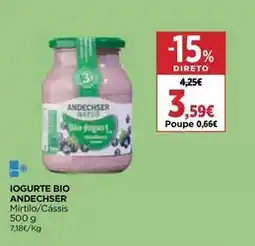 El Corte Inglés Andechser - iogurte bio promoção