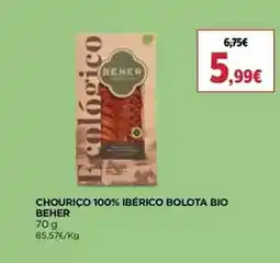 El Corte Inglés Beher - chouriço 100% iberico bolota bio promoção