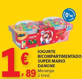 E.Leclerc Iogurte bicompartimentado super mario danone promoção