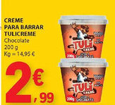 E.Leclerc Creme para barrar tulicreme chocolate promoção