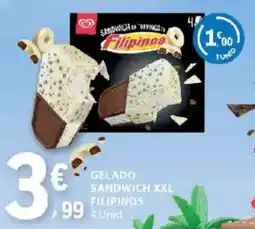 E.Leclerc Gelado sandwich xxl filipinos promoção