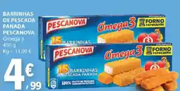 E.Leclerc Barrinhas de pescada panada pescanova promoção