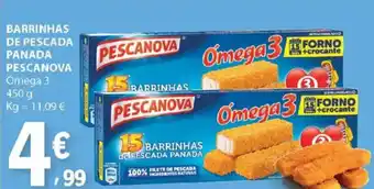 E.Leclerc Barrinhas de pescada panada pescanova promoção