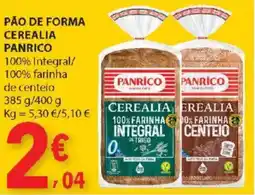 E.Leclerc Pão de forma cerealia panrico promoção