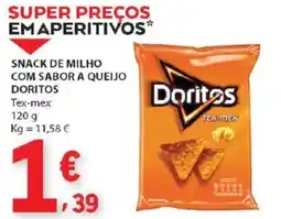E.Leclerc Snack de milho com sabor a queijo doritos promoção