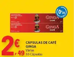 E.Leclerc Cápsulas de café ginga promoção