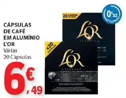 E.Leclerc Cápsulas de café em alumínio l'or promoção