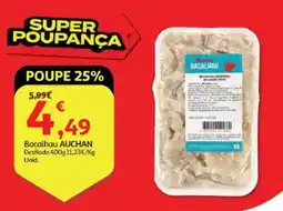 Minipreço Bacalhau AUCHAN Desfiado promoção