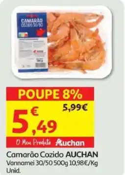 Minipreço Camarão Cozido AUCHAN promoção
