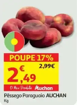 Minipreço Pêssego Paraguaio AUCHAN promoção